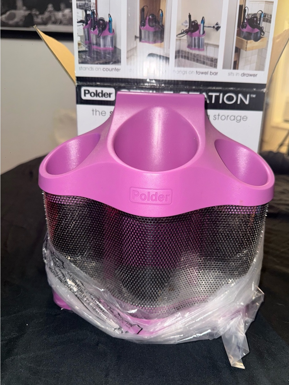 Polder Purple Salon Tool Organizer
